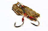 Double Assist Hooks on split ring - Available in 3 sizes - Cozen Lures